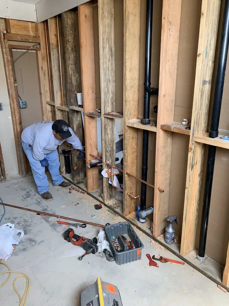 Commercial rough-in plumbing for Commercial Plumbing in Ponset